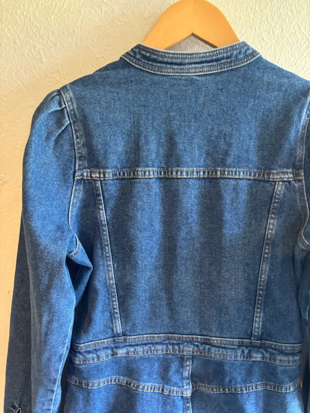 Sézane Blue Denim Shirt Dress NWT size 40 - Picture 7 of 7